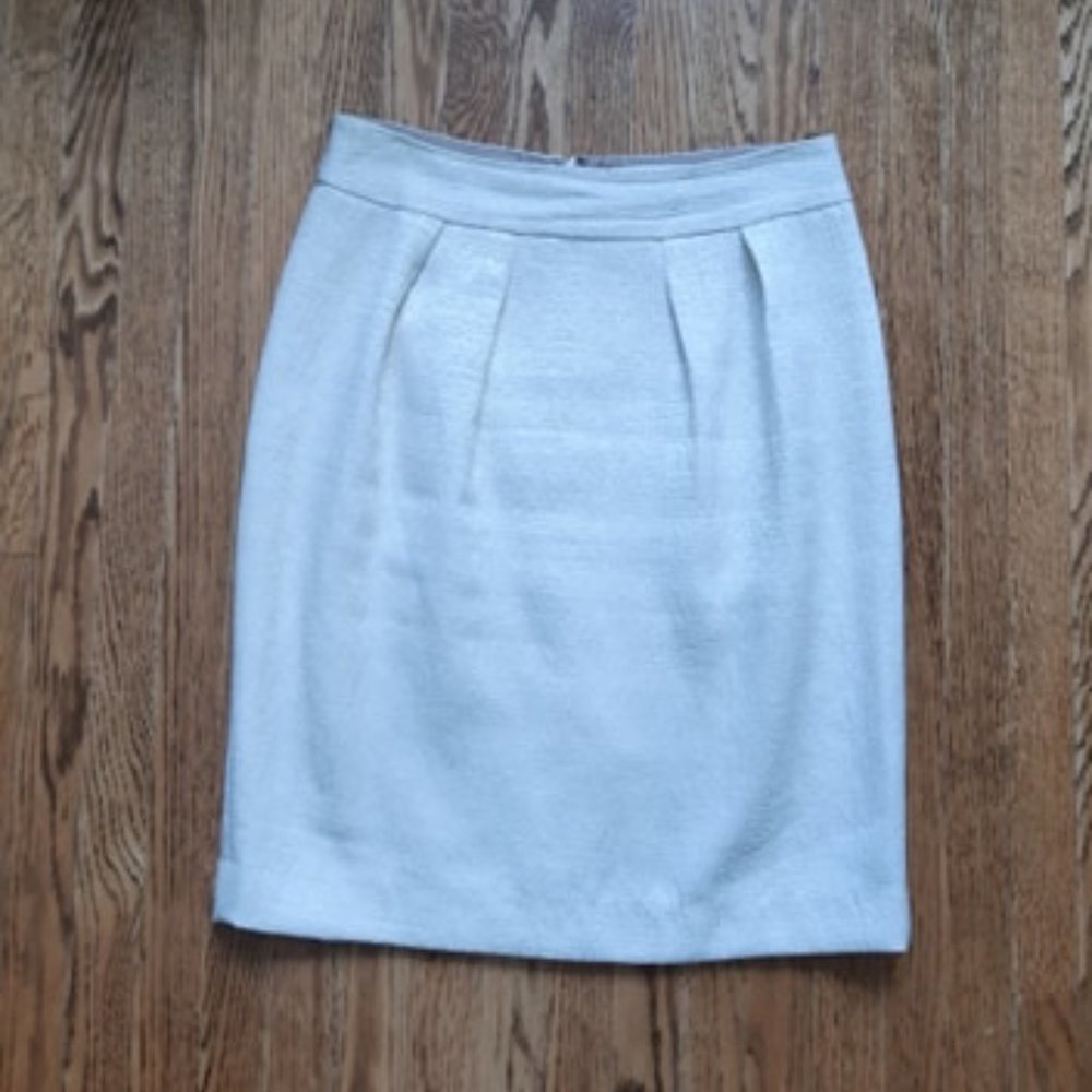 BR cream tulip skirt